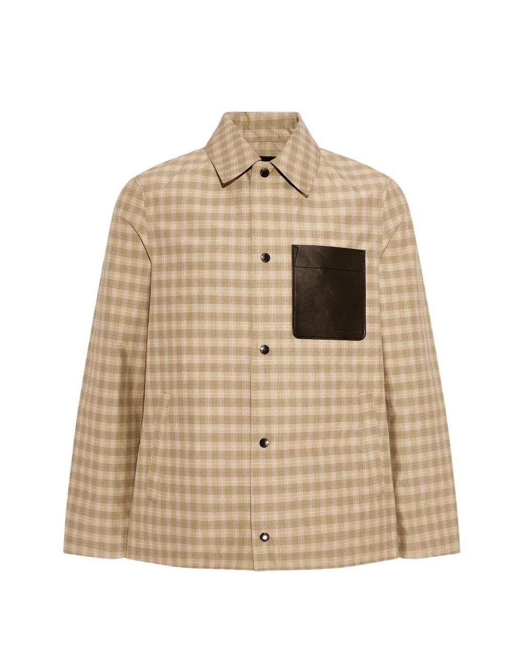 Yves Salomon Natural Checked Overshirt for men
