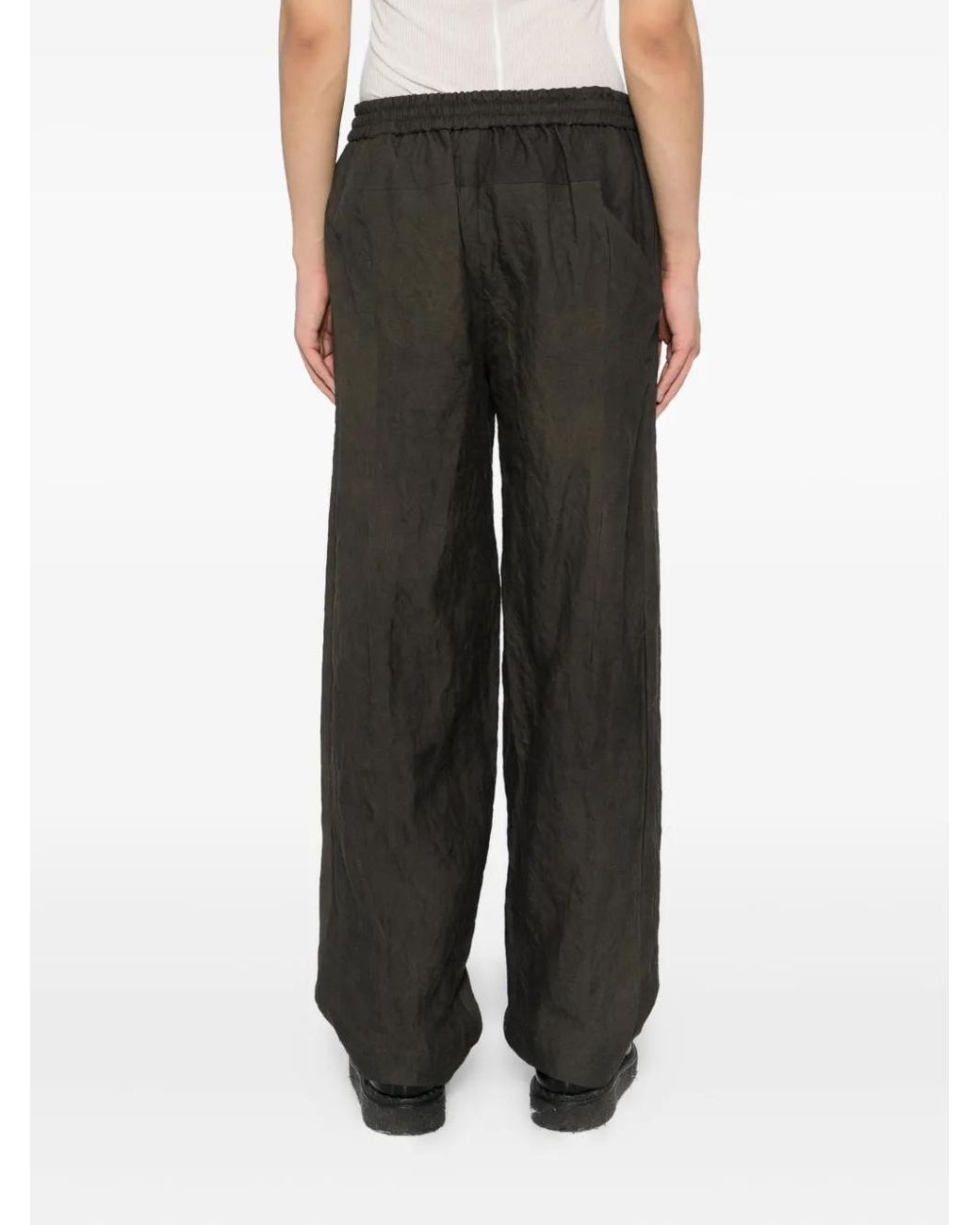 DEVOA Gray Loose-Fit Trousers for men
