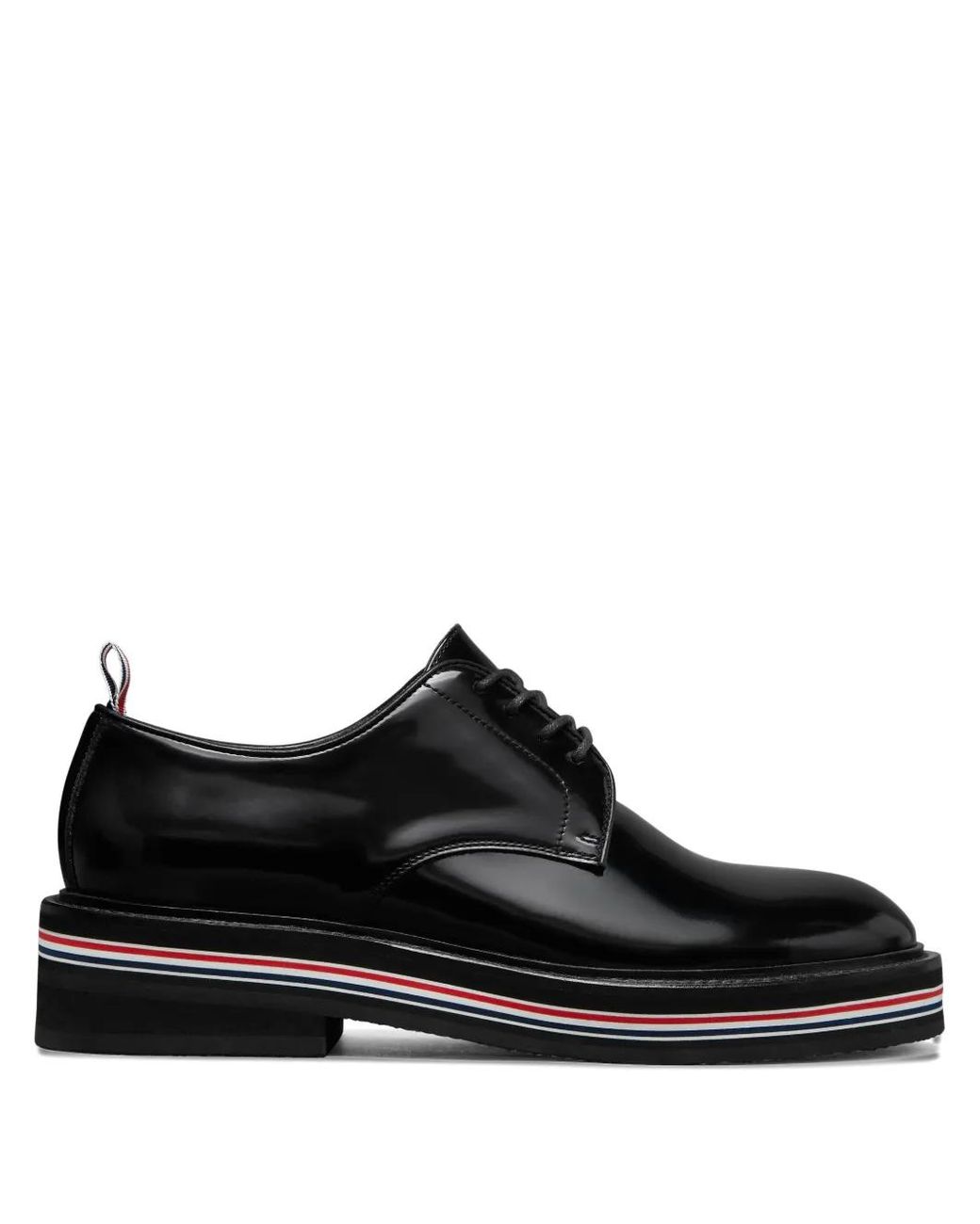 Thom Browne Black Soft Spazzolato Rubber Sole Uniform Shoes