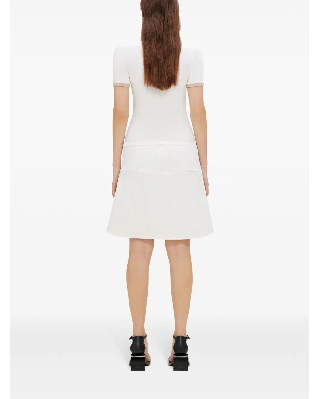 Courreges White Ellipse Mini Skirt