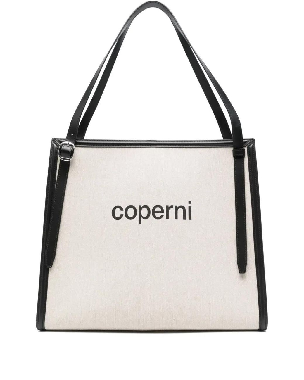 Bolso Shopper Con Logo Coperni de color White