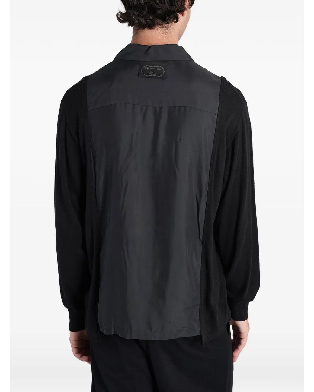 Undercover Black Chemise Boutonnée À Empiècements for men