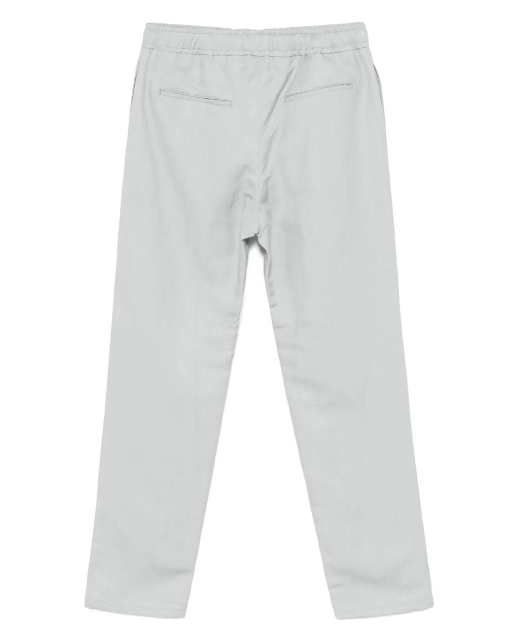 Canali White Slub-Texture Trousers for men