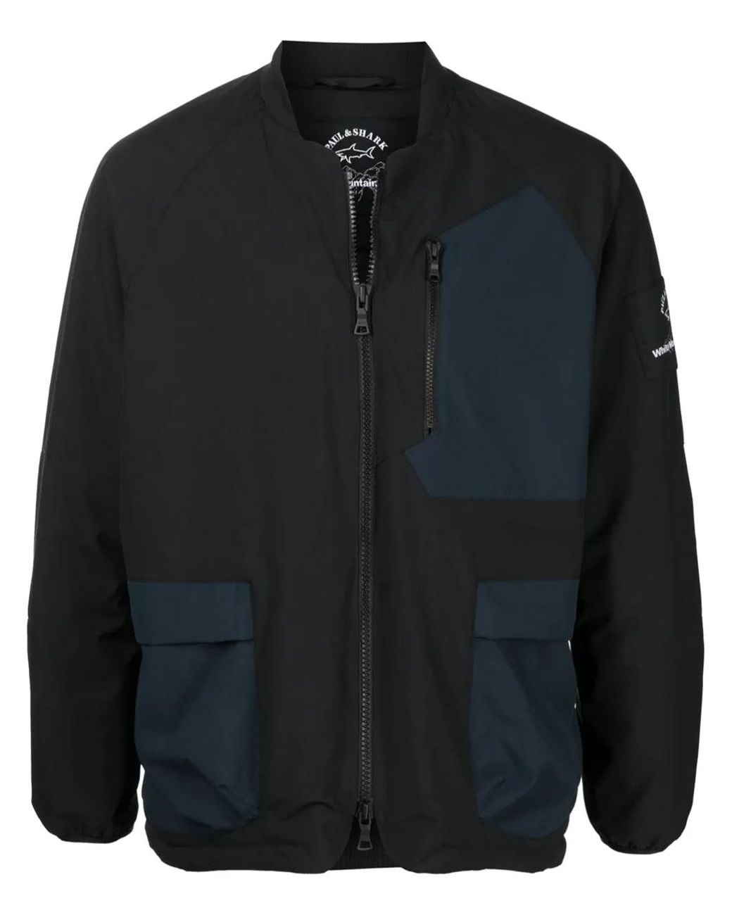 White Mountaineering Black Colour-Block Jacket for men