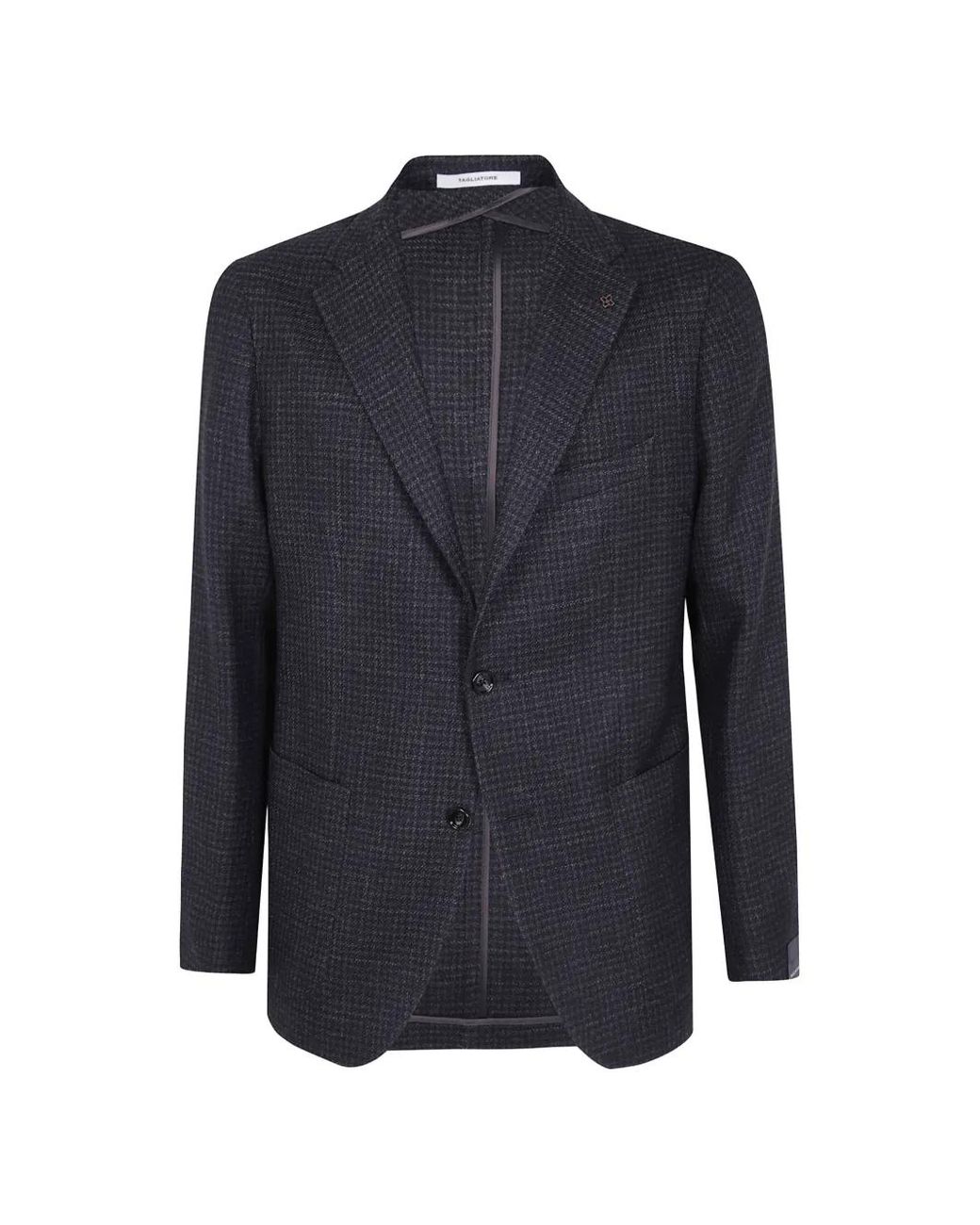 Tagliatore Blue Blazer En Laine À Simple Boutonnage for men