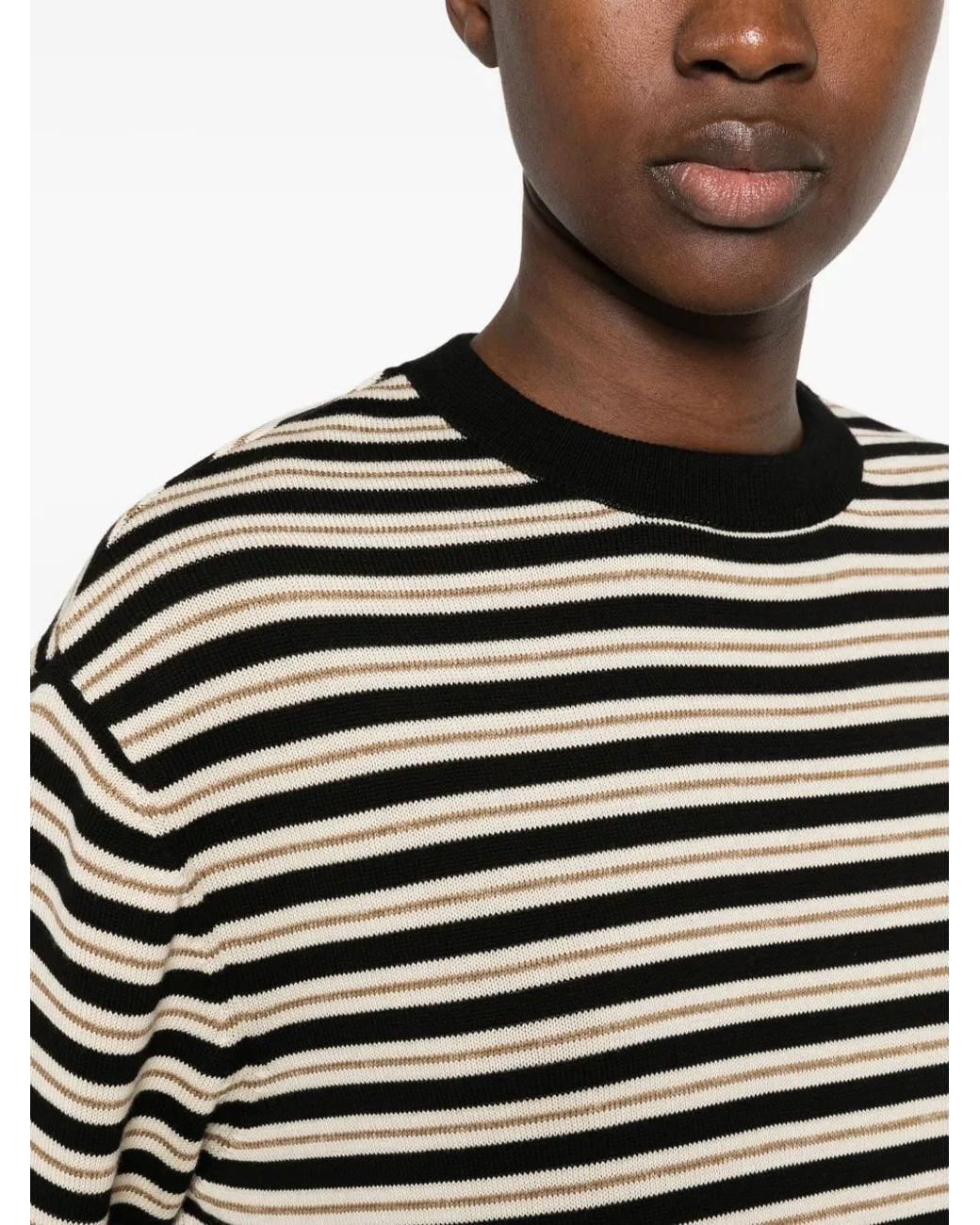 Pull À Rayures Cordera en coloris Black
