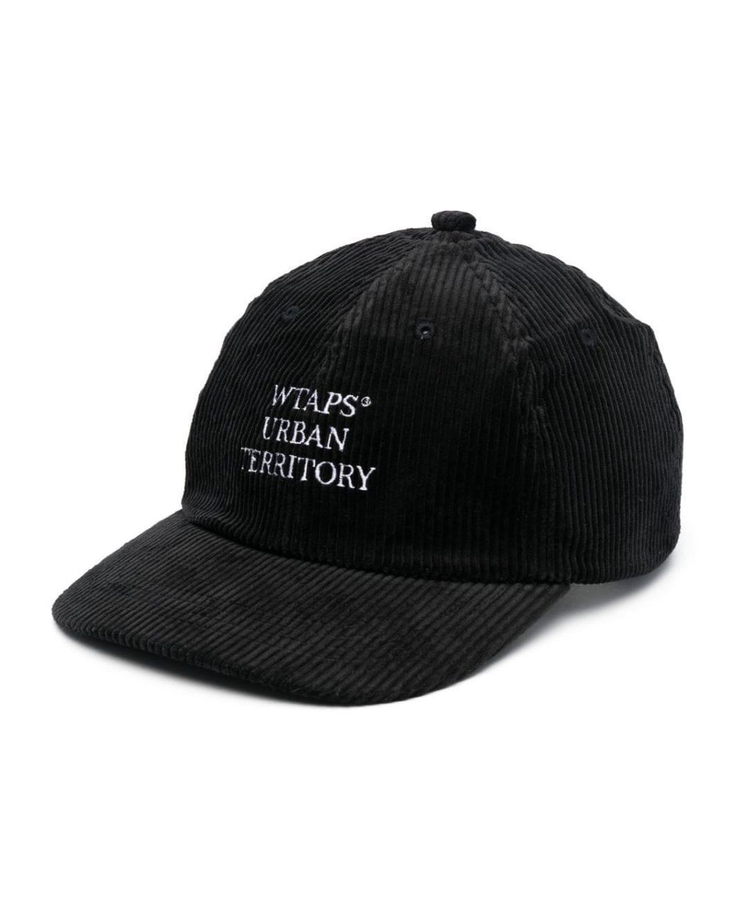 WTAPS Embroidered-logo Corduroy Baseball Cap in Black | Lyst Canada