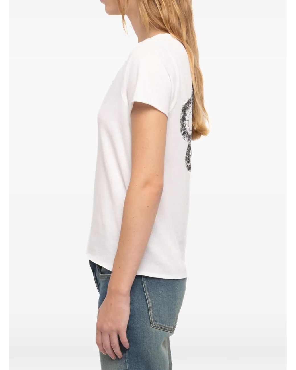Zadig & Voltaire White Tunisien Mc Cl Blason Rdrg Str