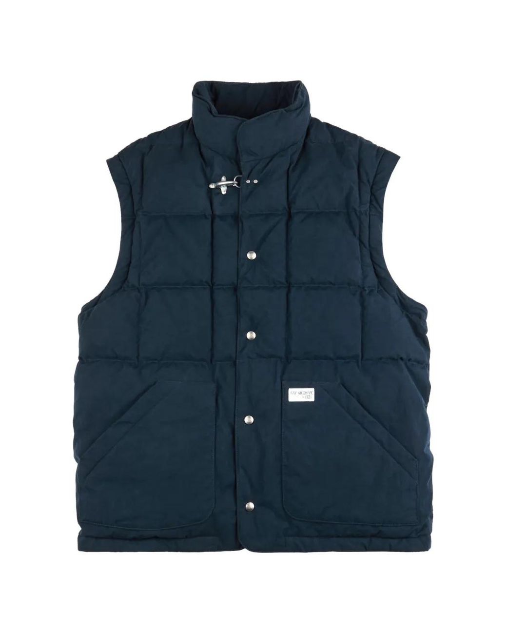Fay Blue Quilted Lobster-Clasp Jacket for men