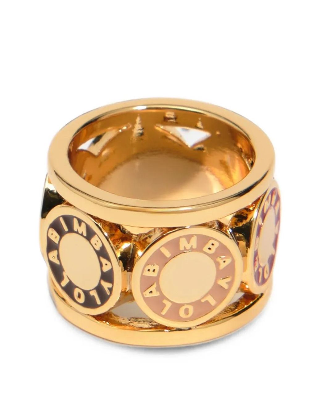 Bimba Y Lola Metallic Logos Ring