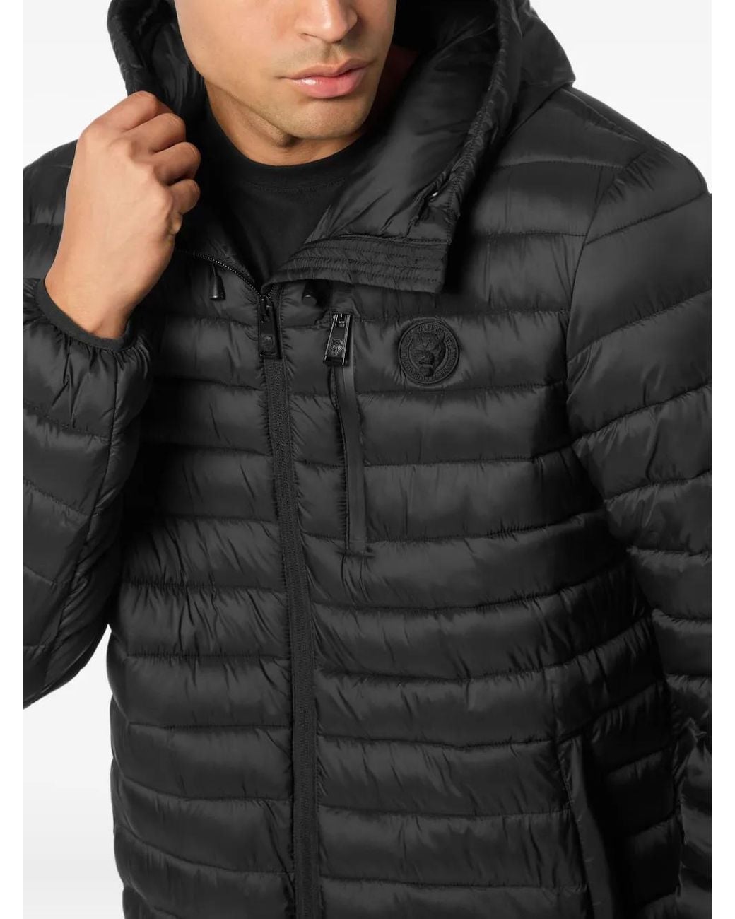 Philipp Plein Black Light Jacket Bollo Tiger for men