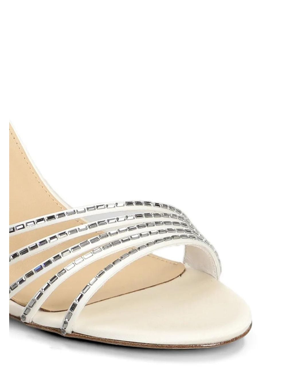 Lola Cruz White Sandales Emma