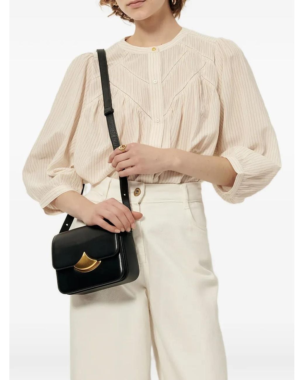 Sessun Savi Gestreepte Blouse in het Natural
