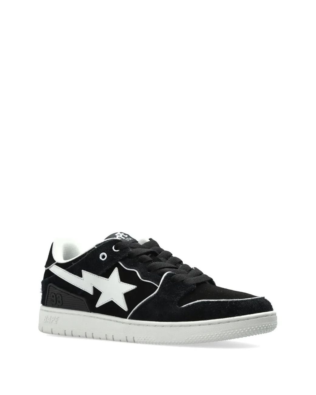A Bathing Ape Black Sk8 Sta #2 M2 Star-Patch Sneakers for men