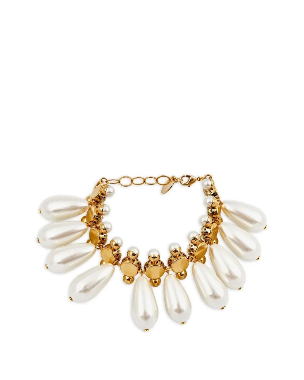 Anton Heunis Metallic Pearl-Embellished Crystal-Embellished Bracelet