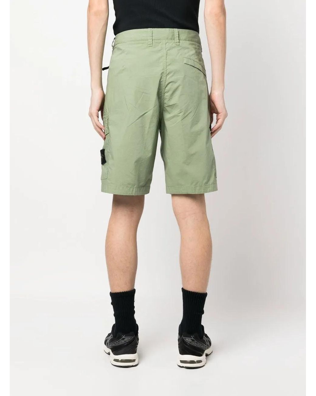 Bermuda À Patch Logo Stone Island pour homme en coloris Green