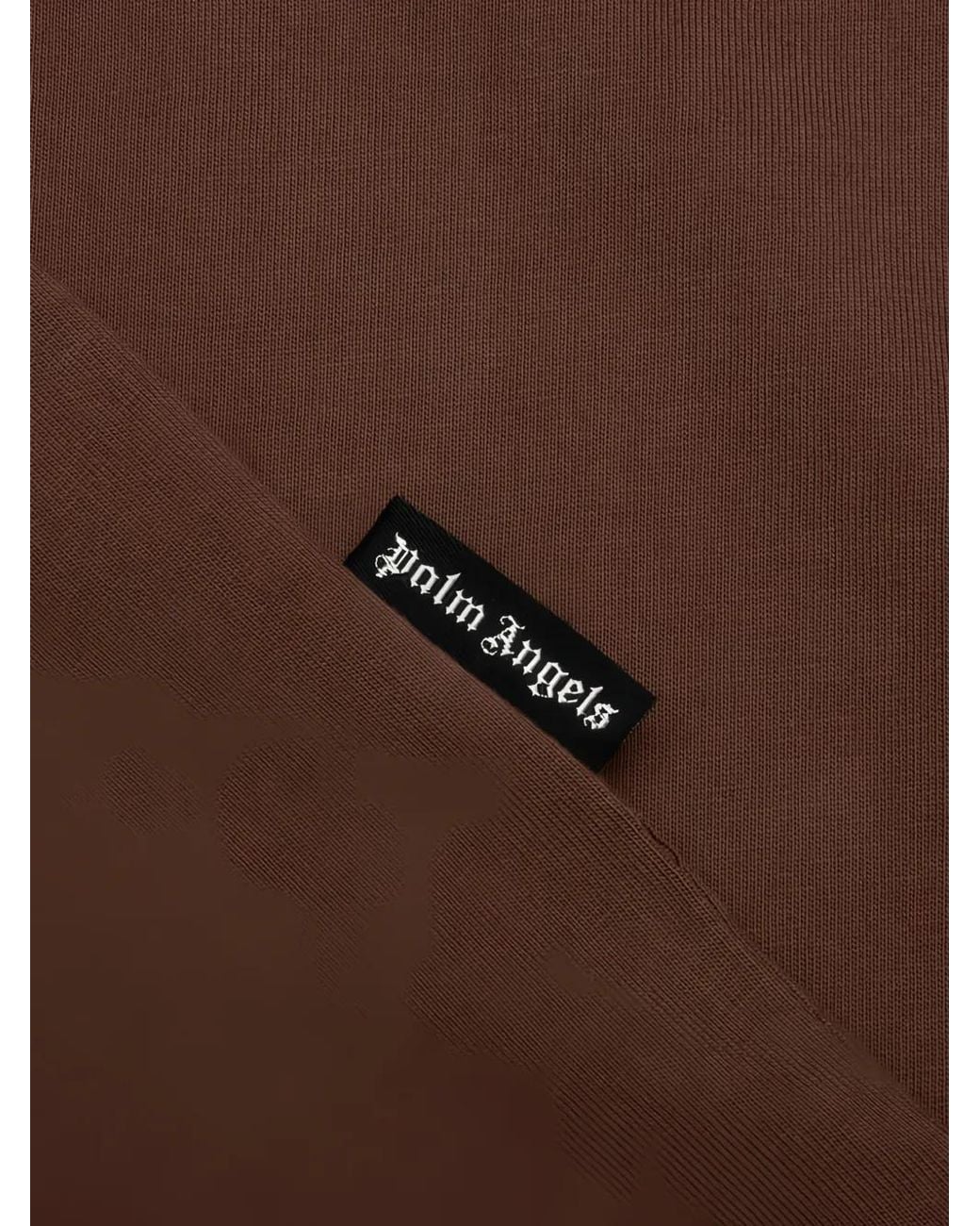 Palm Angels Brown Logo-Print Loose-Fit T-Shirt for men