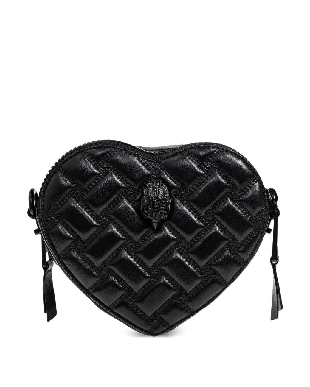 Kurt Geiger Black Kensington Heart Shoulder Bag