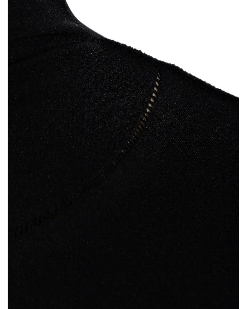 Pleats Please Issey Miyake Black A-Poc Skin Turtleneck Sweater