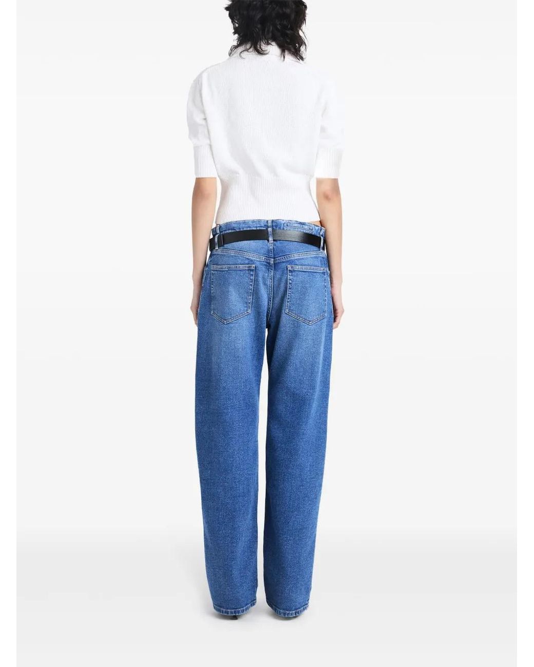 Proenza Schouler White Reeve Cotton-Blend Polo Top
