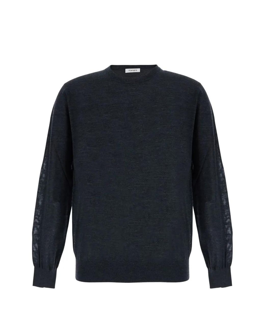 Kangra Blue Fine-Knit Merino Sweater for men