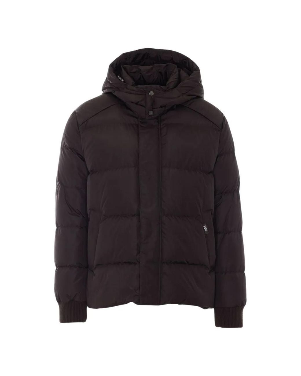 Add Black Quilted Hooded Jacket for men