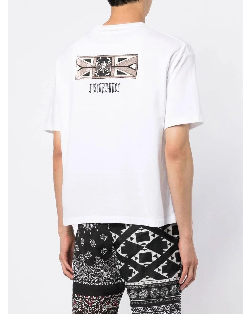 Children of the discordance White Logo-Print T-Shirt for men