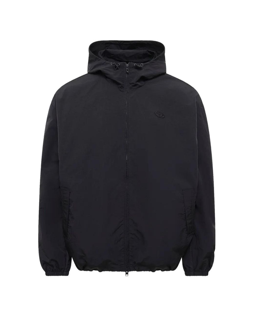 DIESEL Blue J-Askott Logo-Patch Jacket for men