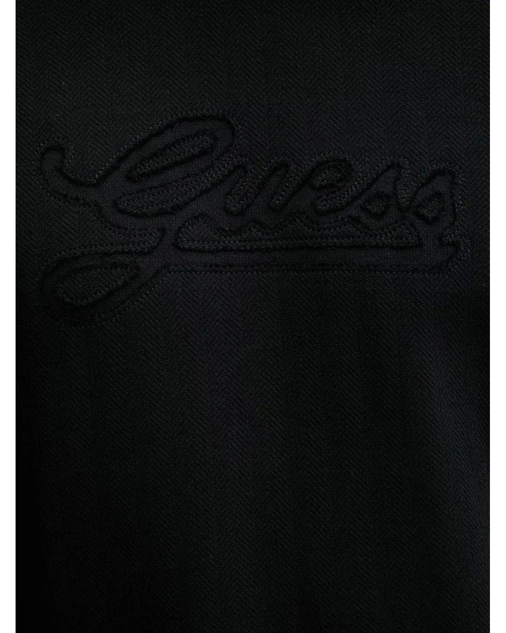 Guess Black Sweat À Logo Brodé for men