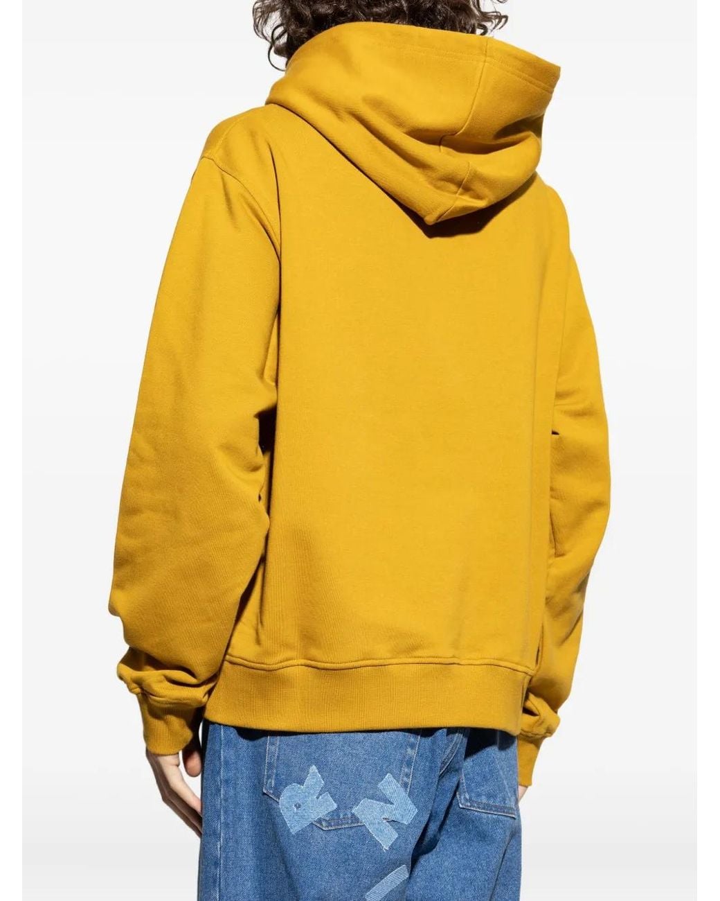 Sudadera De Algodón Con Capucha Y Parche Del Logo Marni de hombre de color Yellow