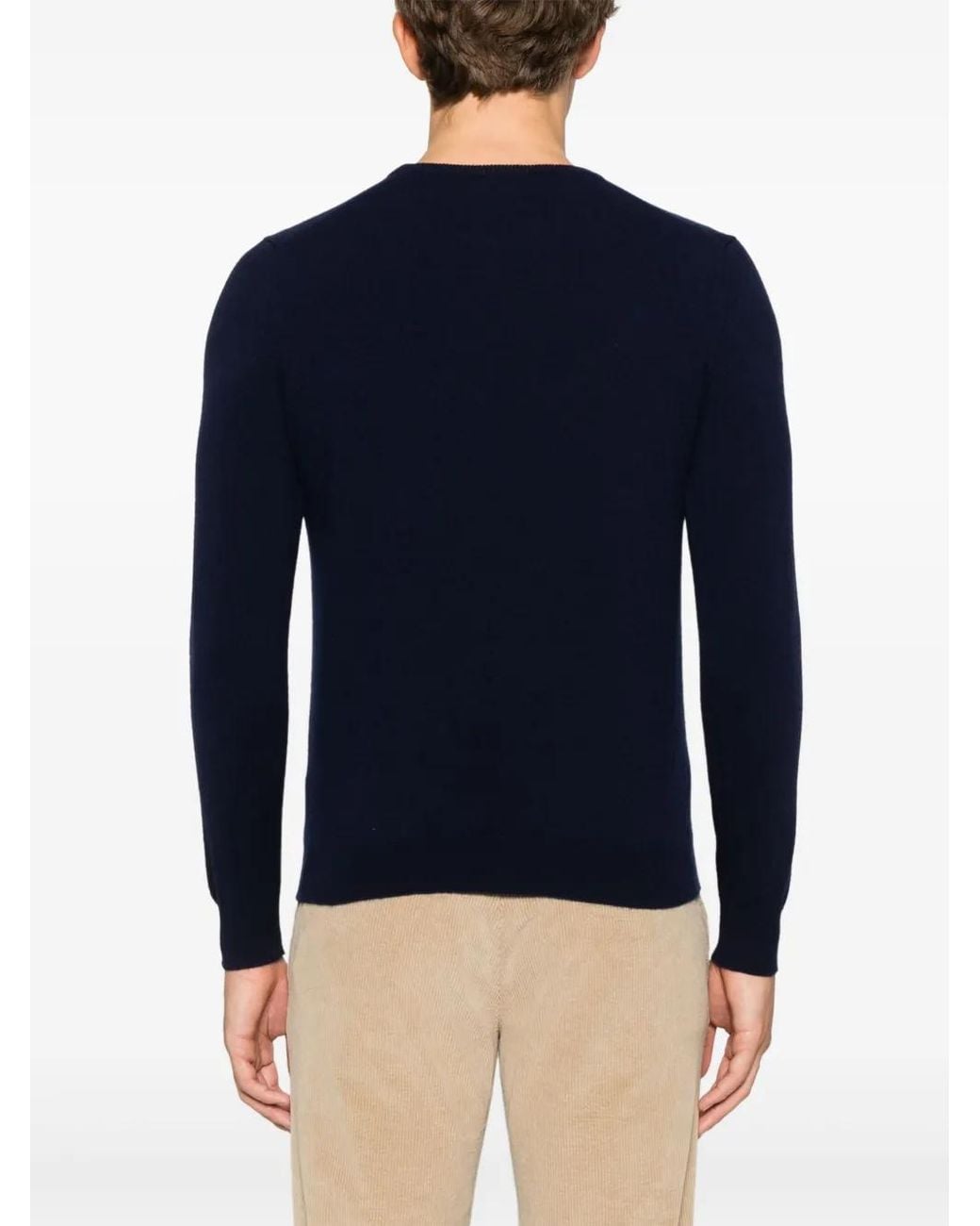 Fedeli Blue Argentina Sweater for men