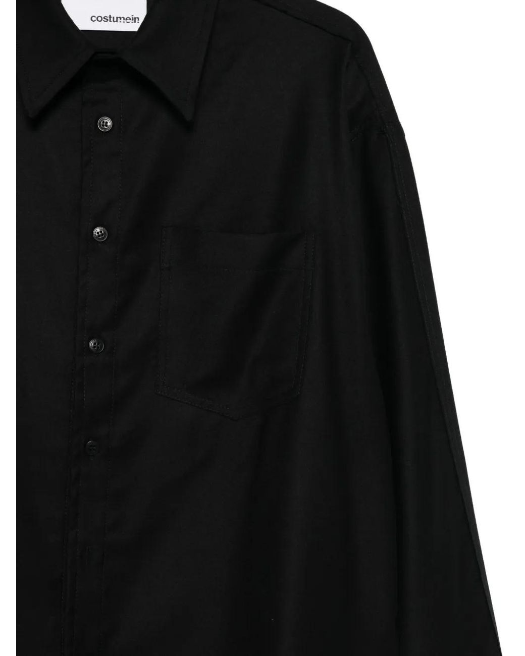 Costumein Black Patch-Pocket Shirt for men
