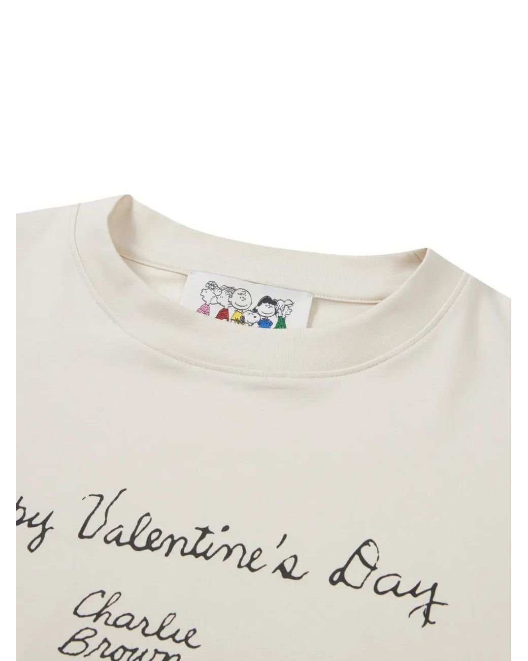 MARGE SHERWOOD White Peanuts Happy Valentine's Day T-Shirt