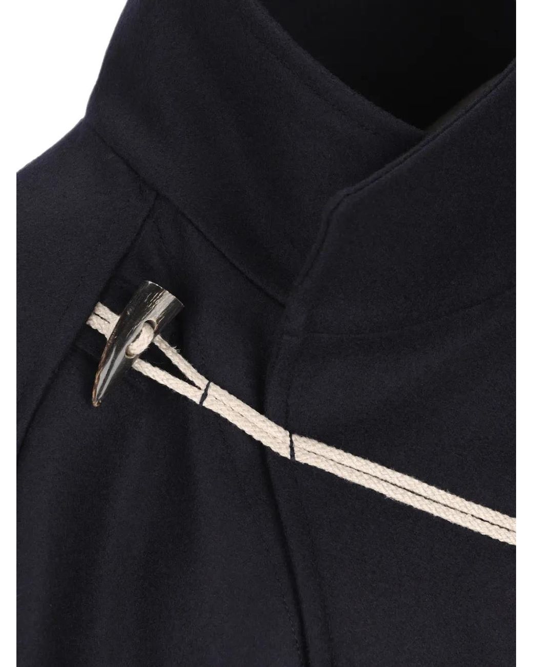 Cini Blue Manteau Court À Col Montant