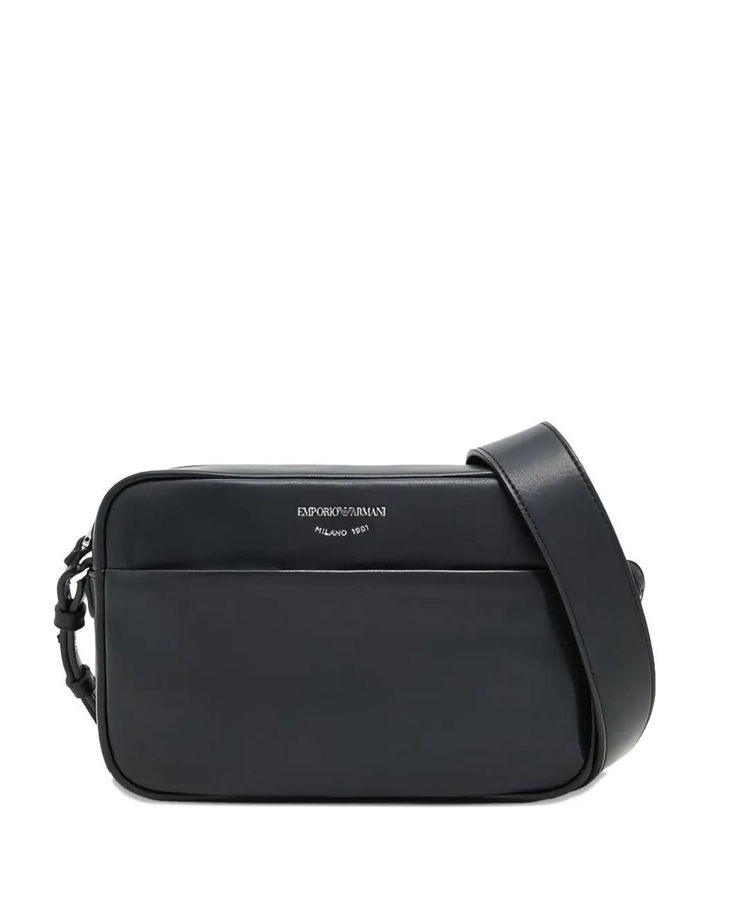 Emporio Armani Black Leather Shoulder Bag