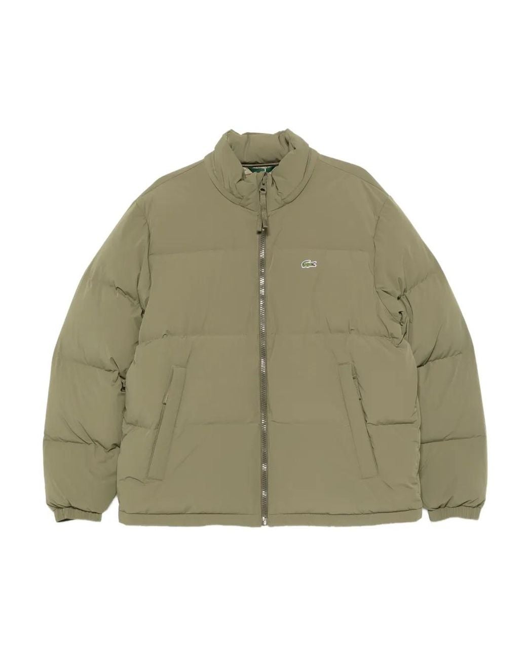 Lacoste Green Waterproof Puffer Jacket for men