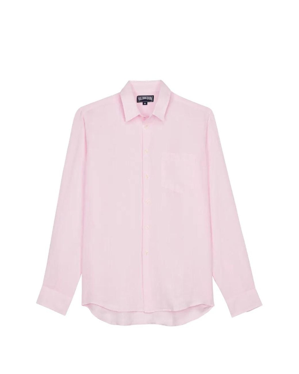 Vilebrequin Pink Turtle-Embroidered Shirt for men