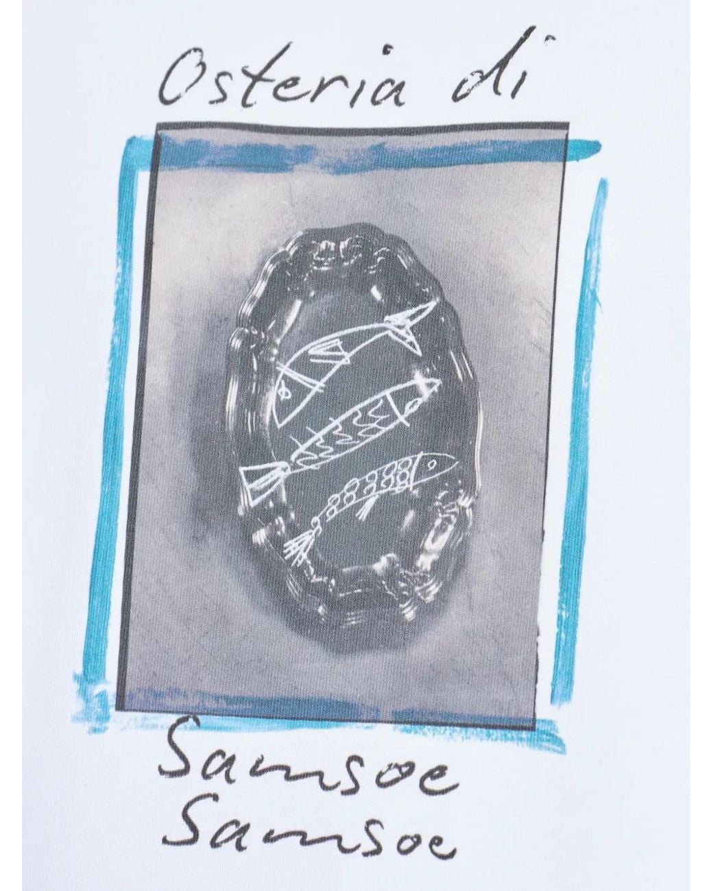 Samsøe & Samsøe White Graphic T-Shirt for men
