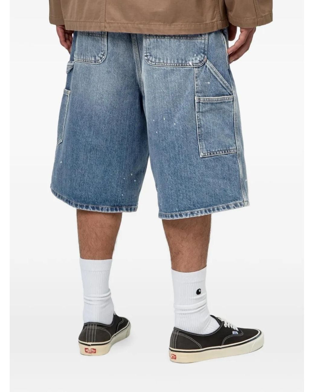 Carhartt Blue Og Single Knee Shorts for men