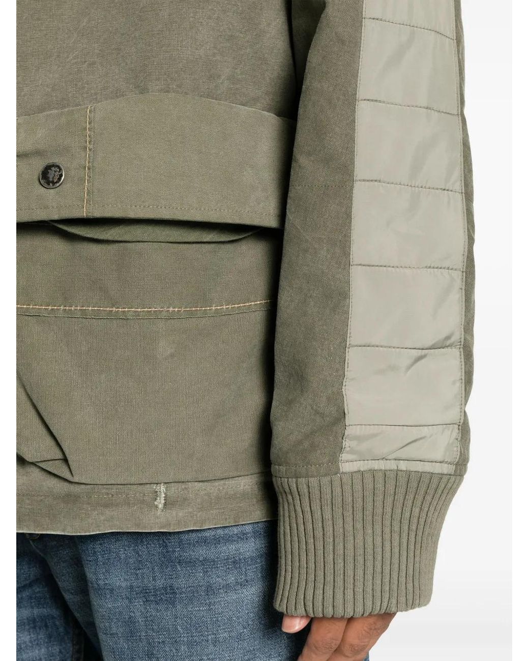 Greg Lauren Green Greg Lauren Army Down Jacket for men