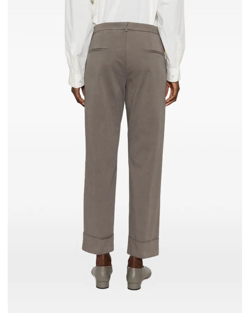 Mason's Gray New York Carrot-Fit Trousers