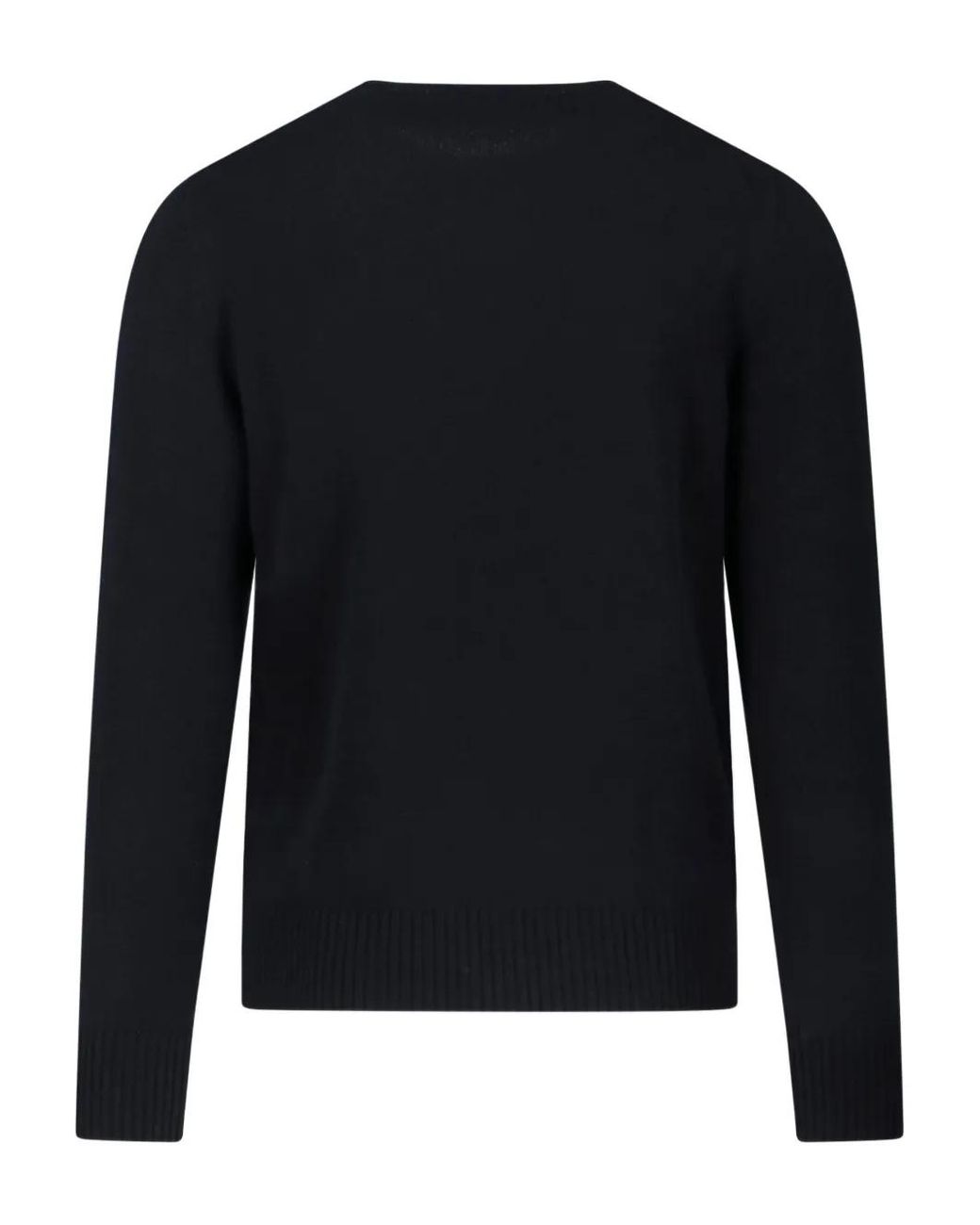 Drumohr Black Ribbed Sweater for men