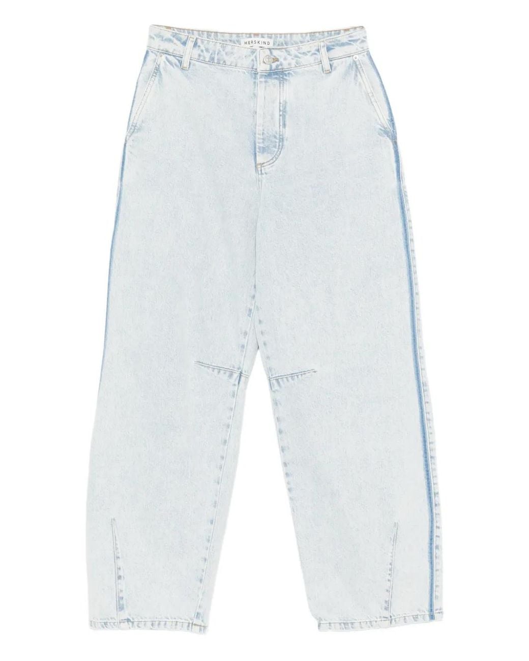 Herskind White Buttoned Wide-Leg Jeans