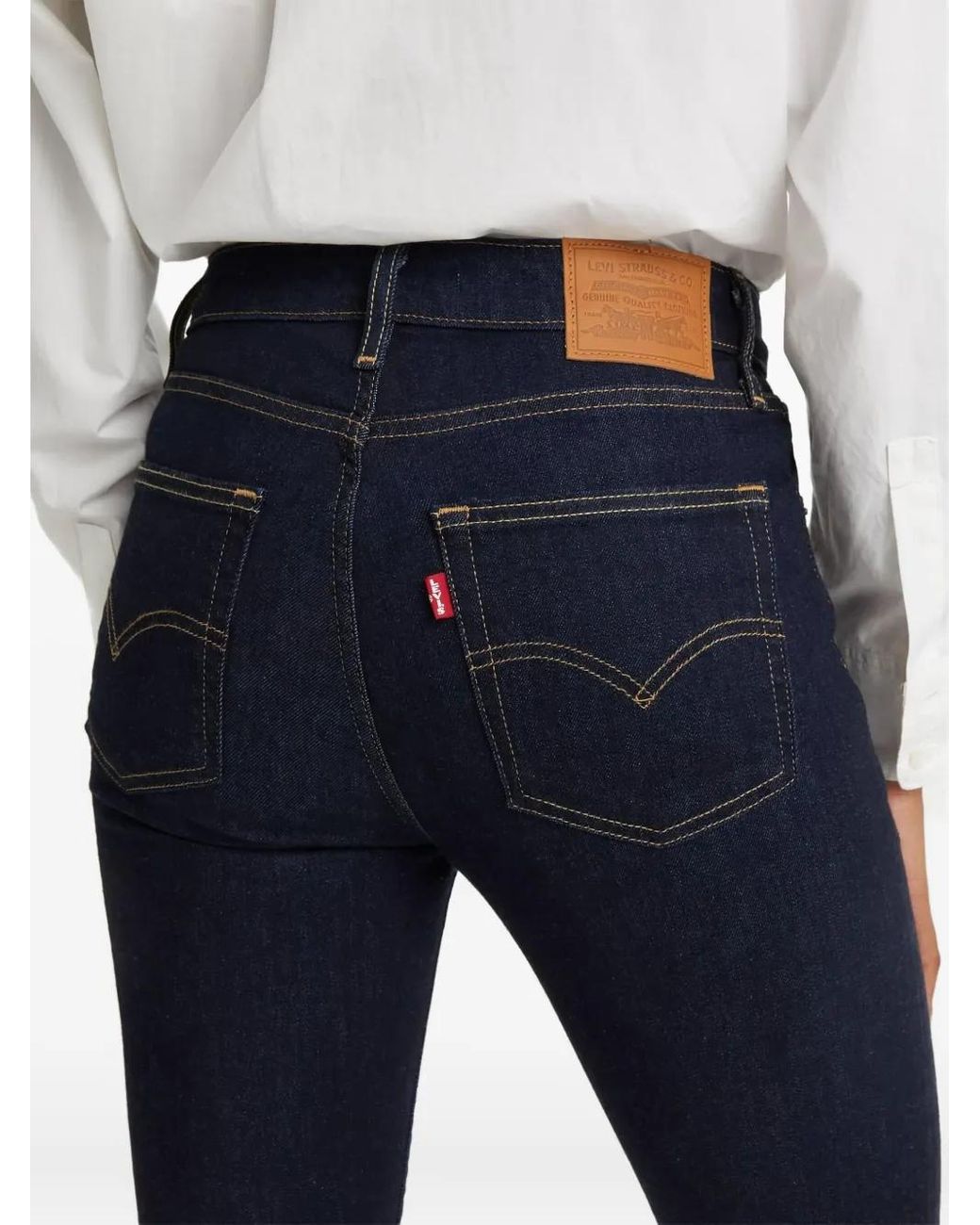 Levi's Blue Cotton Lyocell Elastomultiester Lycra Jeans