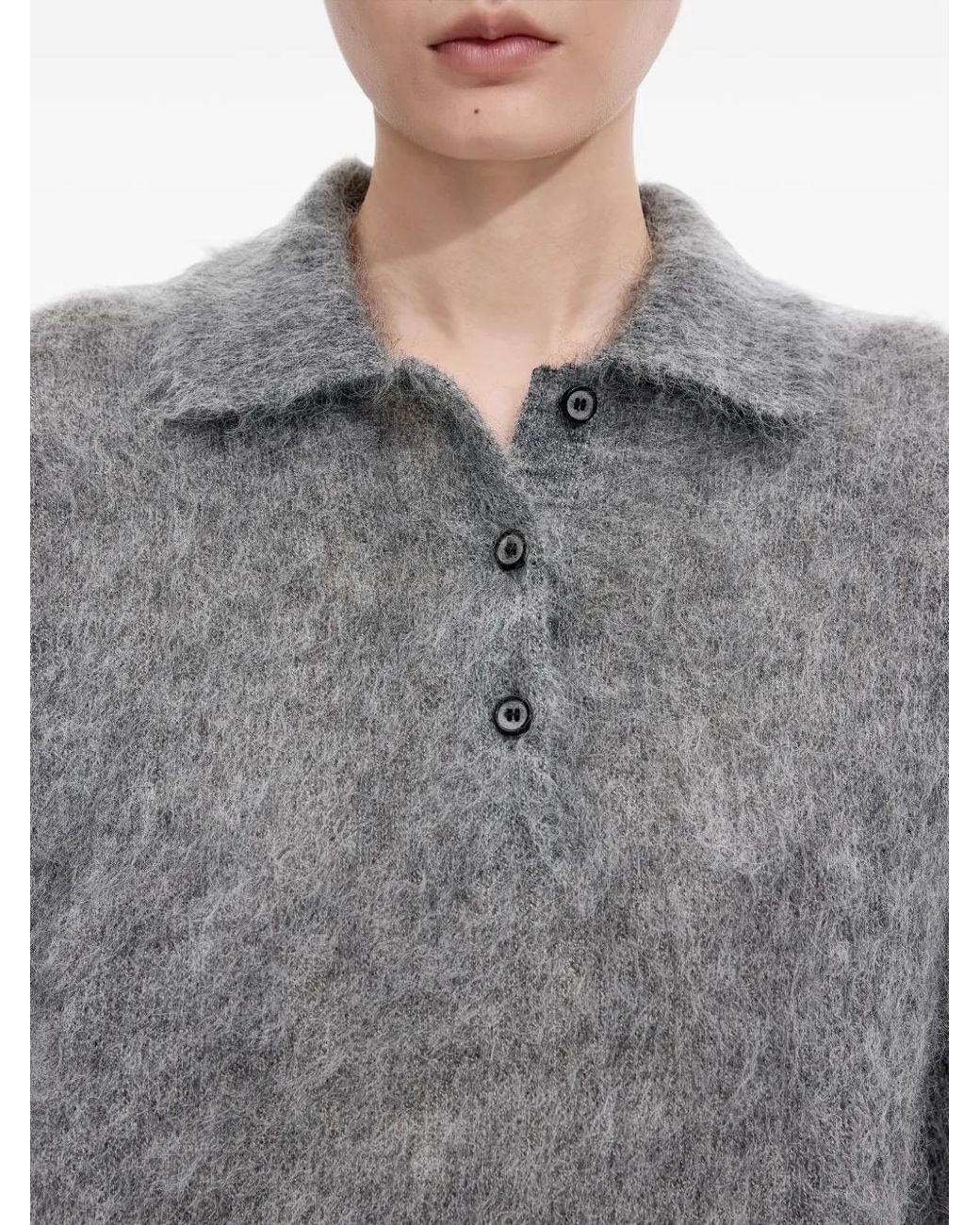 JNBY Gray Pullover Mit Kragen