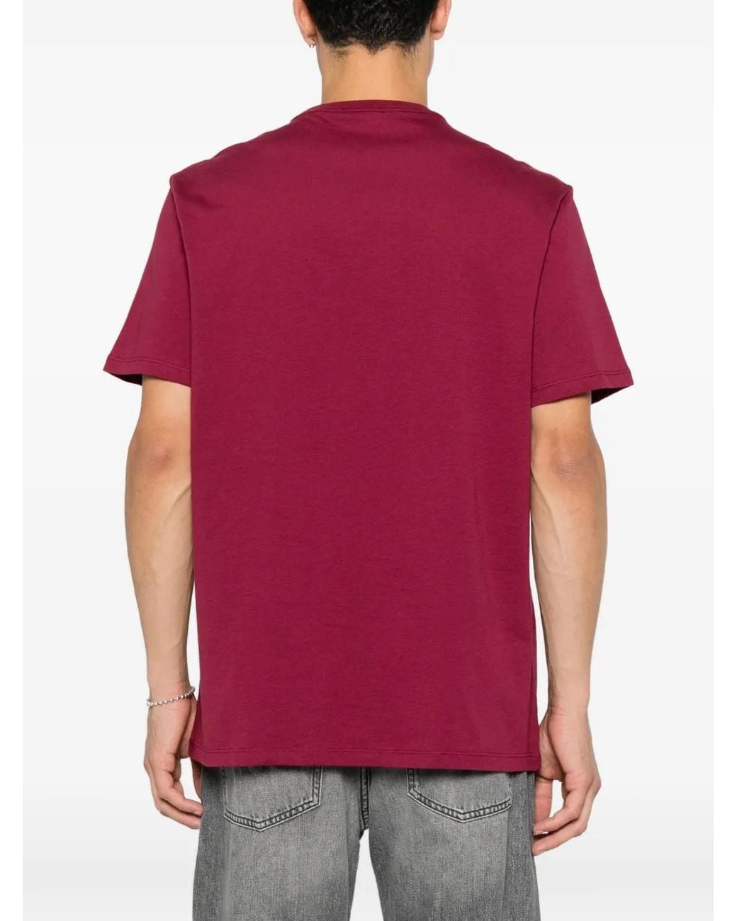 Calvin Klein Red T-Shirt À Logo Imprimé for men
