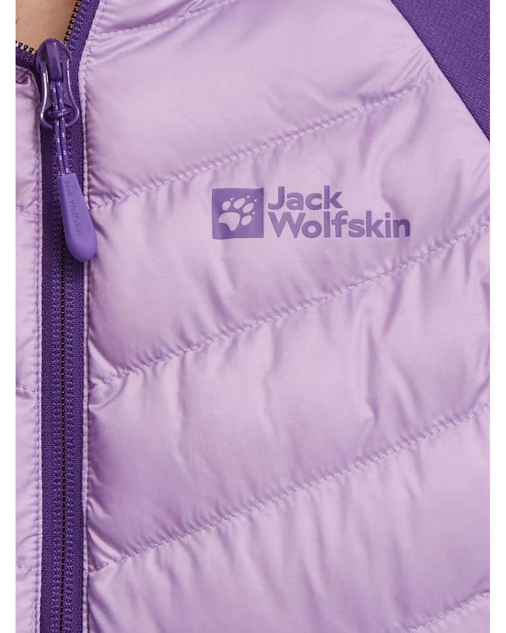 Jack Wolfskin Purple Routeburn Quilted Hooded Jacket