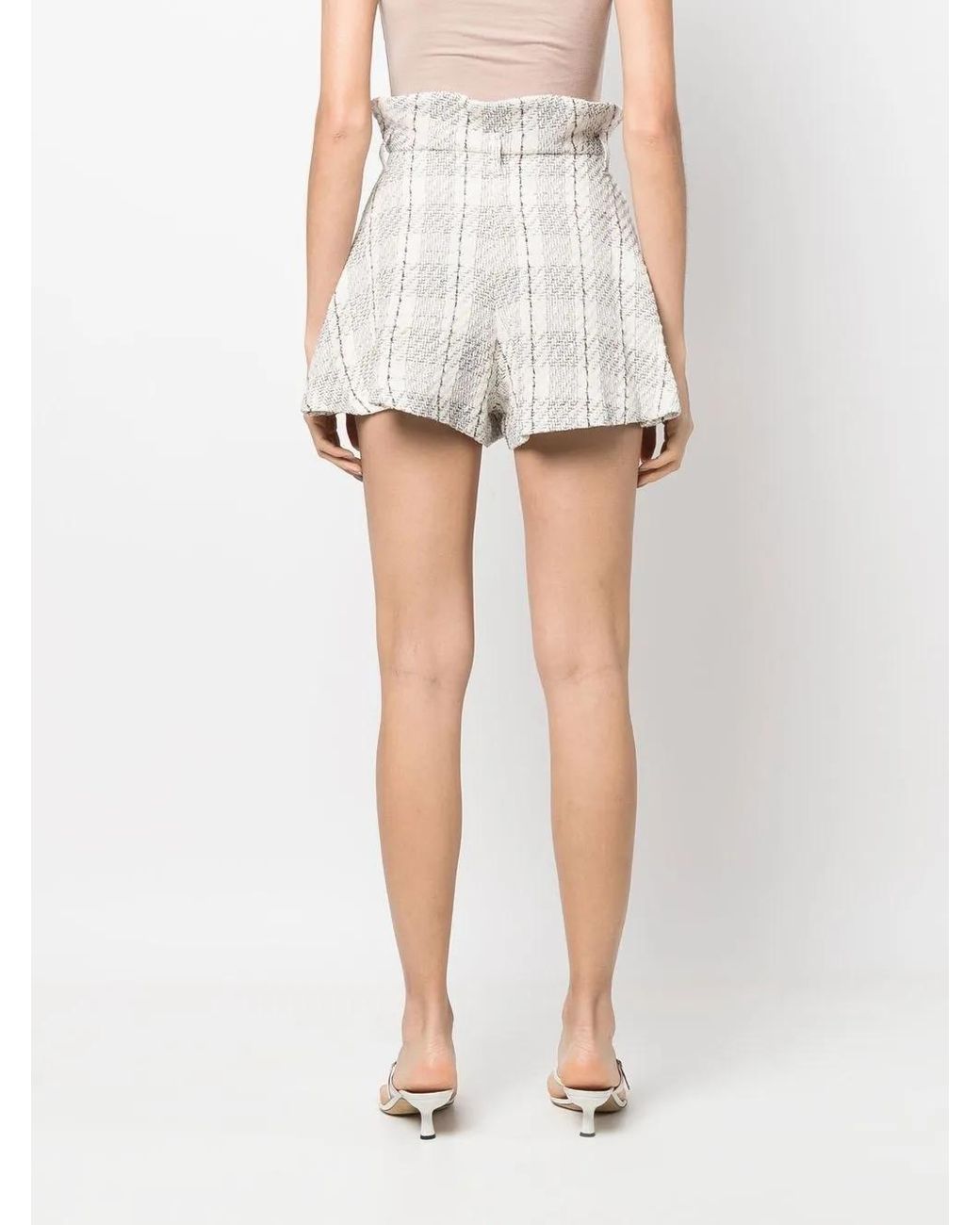 IRO White Vanko Paperbag-Waist Shorts