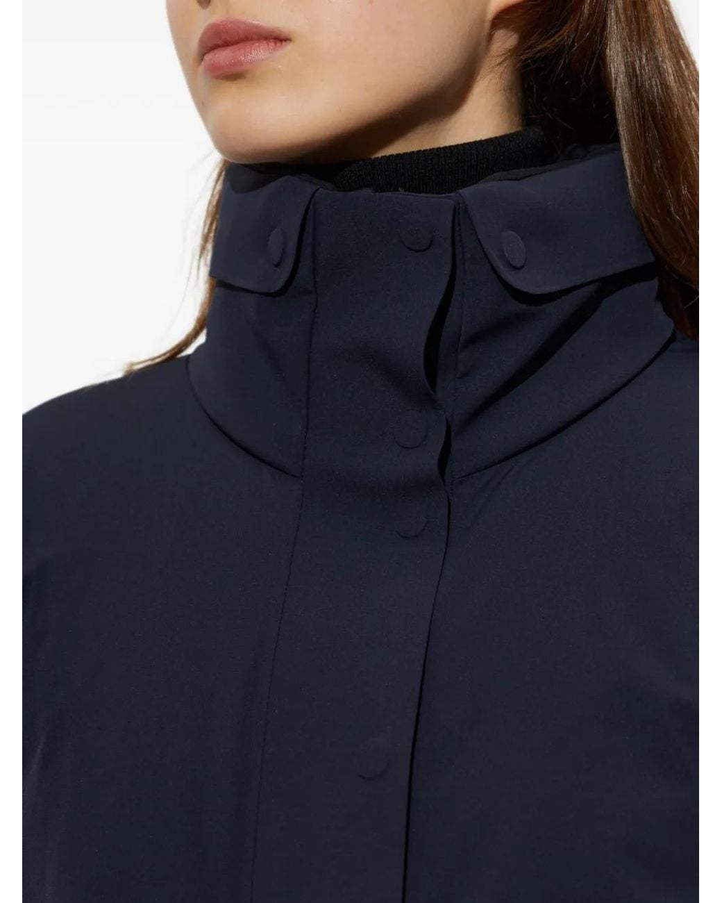 Moncler Blue Danses High-Neck Ski Jacket