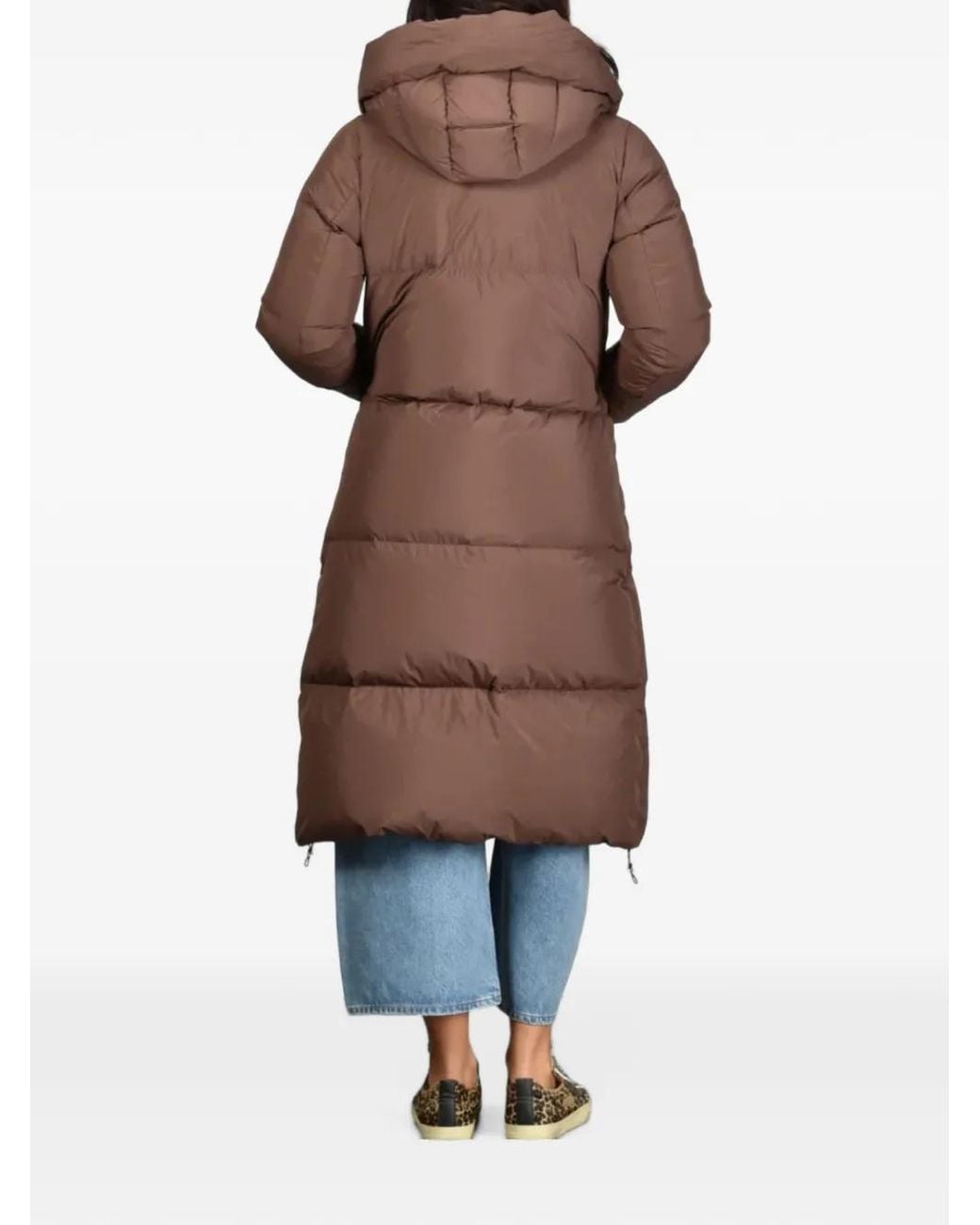DUNO Brown Hooded Padded Coat